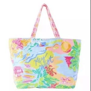 Lilly Pulitzer Destination Tote KEY WEST Beach Bag